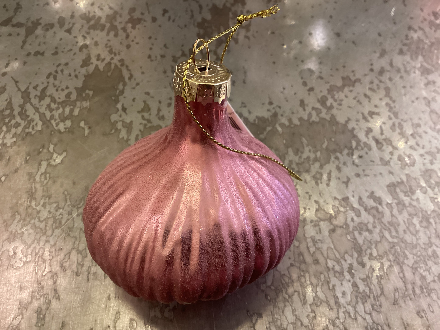 3" Glass Shallot Ornament