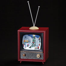 Load image into Gallery viewer, 5.75"H Amusements Musical TV Skating Around the Lighted Christmas Tree