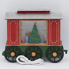 Load image into Gallery viewer, Lighted Swirl Train Car, Snow Globe