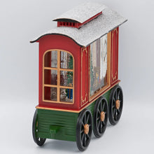 Load image into Gallery viewer, Lighted Swirl Train Car, Snow Globe
