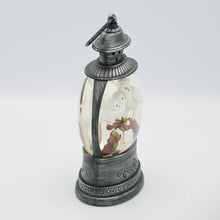 Load image into Gallery viewer, Confetti Lites Lighted Swirl Round Lantern with White Owl Family on Branch