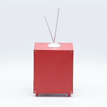 Load image into Gallery viewer, 6" TV with Snow-Covered House & Rotating Santa's Sleigh