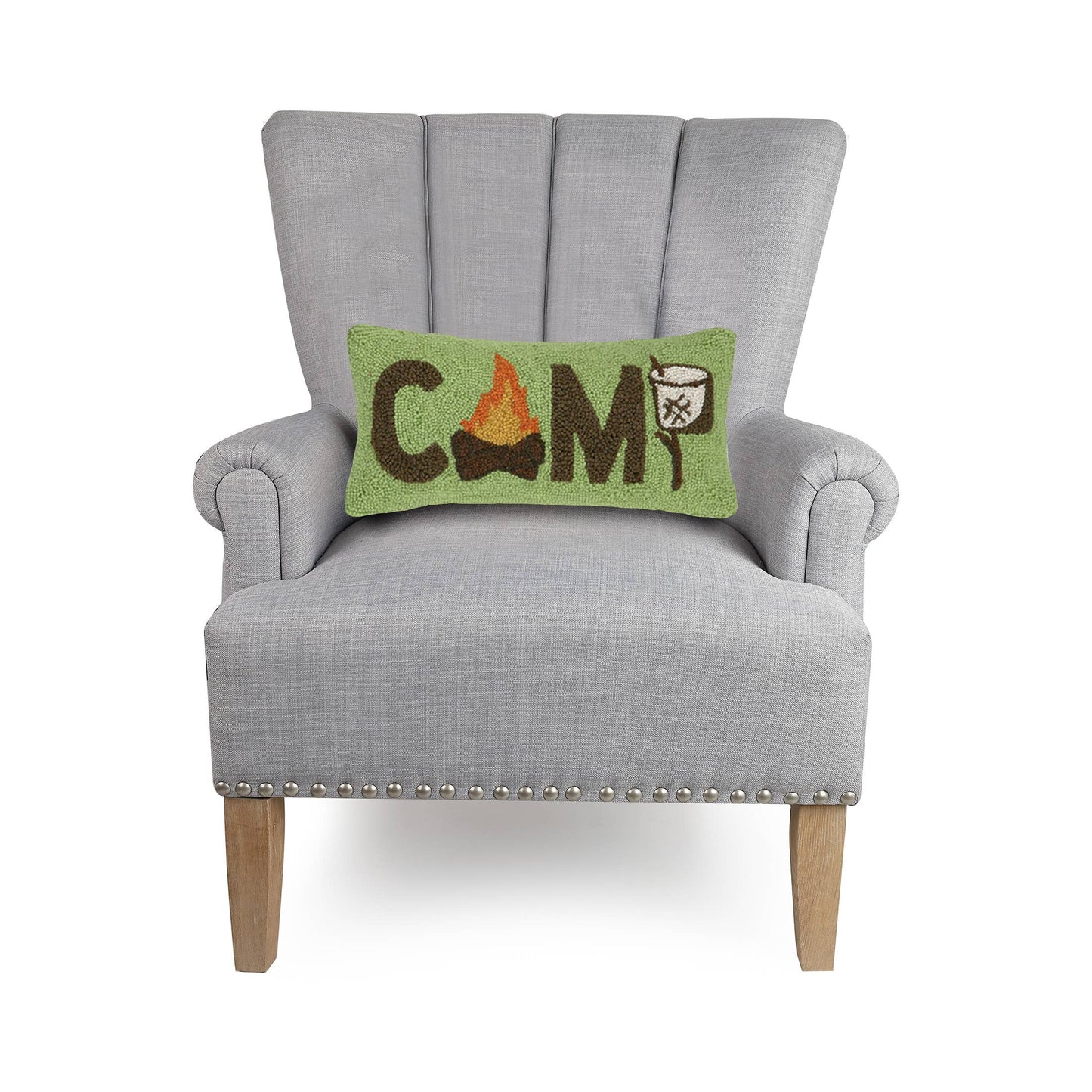Camp Marshmallow Hook Pillow
