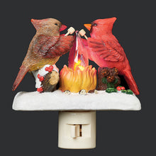 Load image into Gallery viewer, Roman Lights Cardinals Roasting Marshmallows Night-Light