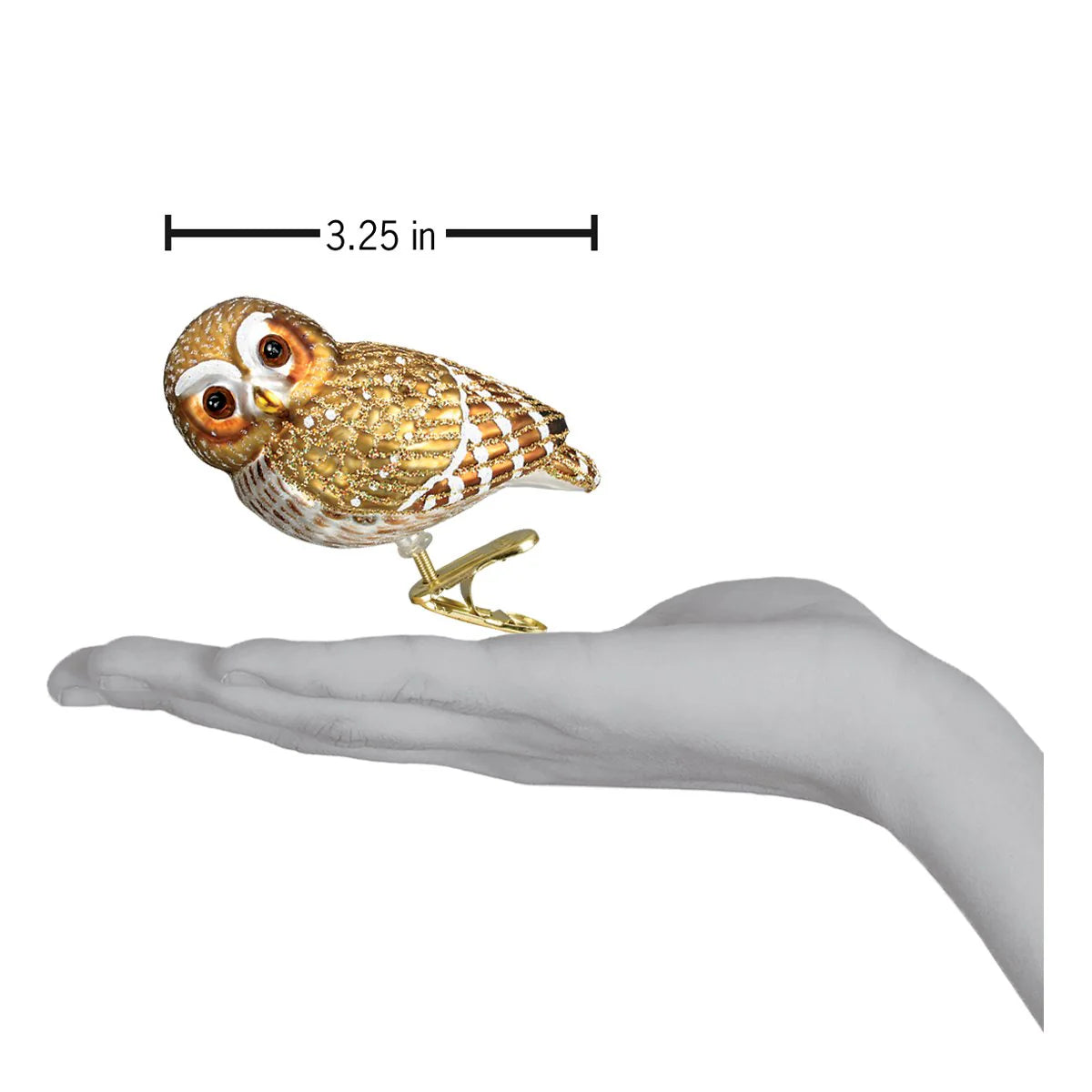 2.25" Pygmy Owl Ornament