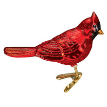 Load image into Gallery viewer, 4.25" Shiny Red Northern Cardinal Ornament