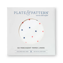 Load image into Gallery viewer, 12"x12 Plate Liners- " OH SAY CAN YOU SEE" PKG of 50