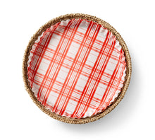 Load image into Gallery viewer, 12"x12 Plate Liners- "Red Plaid" preformed plate liners PKG/40