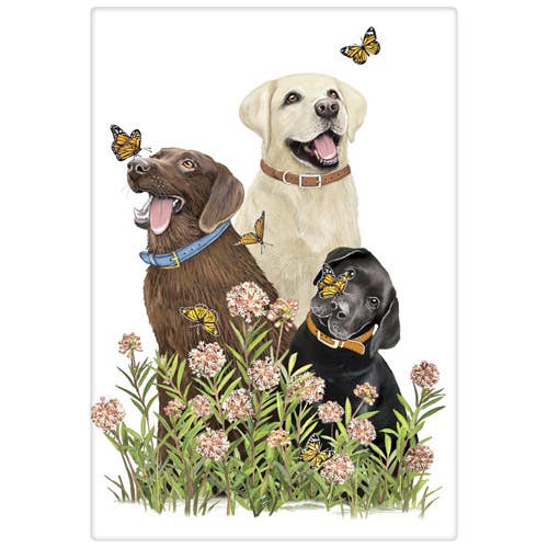 Three Labs Bagged Towel