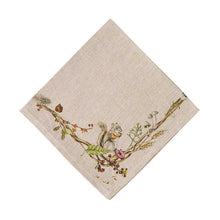Load image into Gallery viewer, 22" Forest Walk Linen Napkins w- Animals