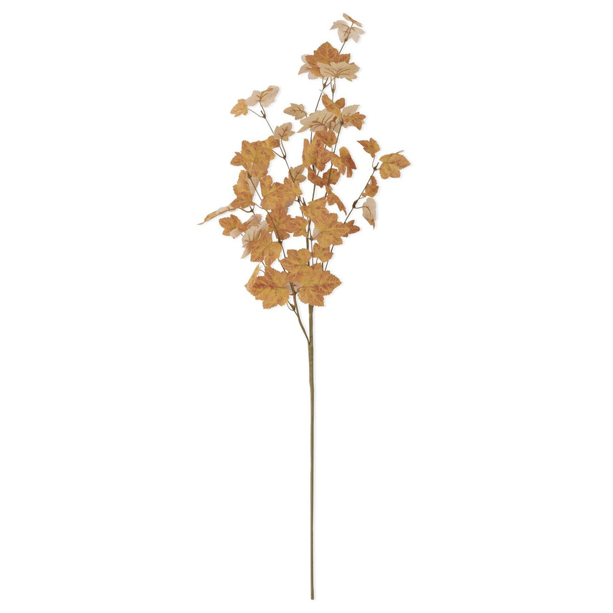 34" Orange Maple Leaf Stem