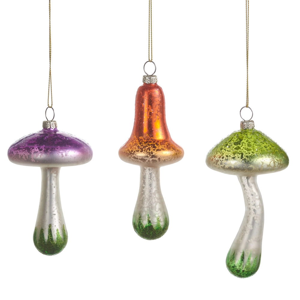 5" Multicolor Mushroom Ornament