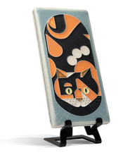 Load image into Gallery viewer, 4x8 Calico Cat, Storm Blue