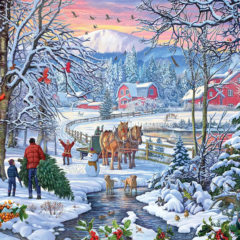 24x30" The Perfect Tree - 1000 Piece Jigsaw Puzzle