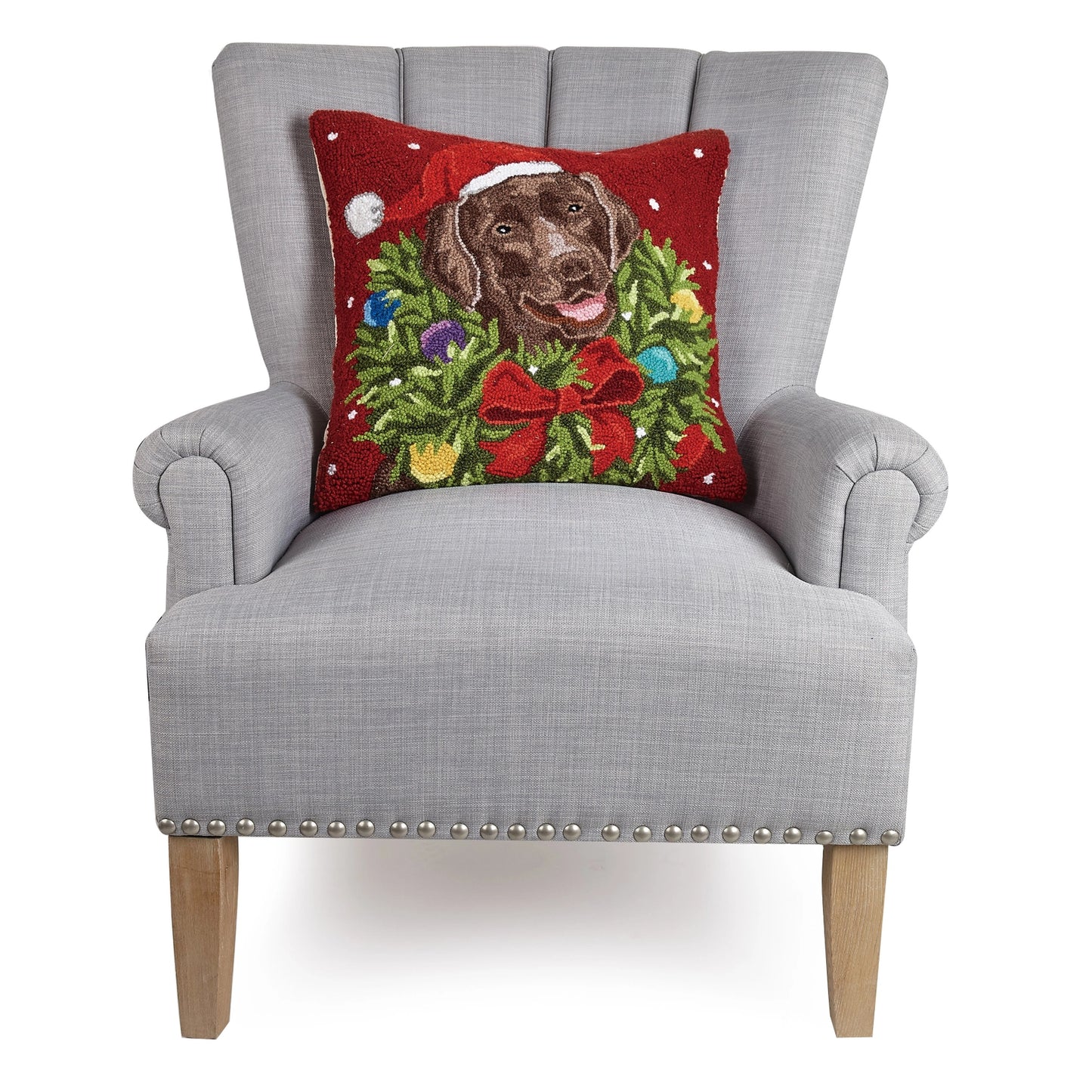 SANTA CHOCO LABR WREATH HP