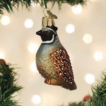 Load image into Gallery viewer, Quail Ornament