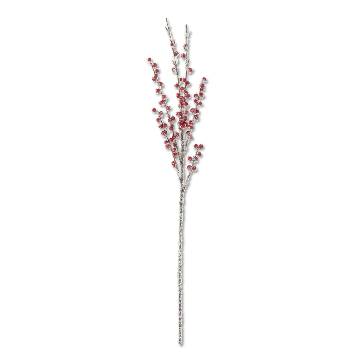 33" Iced Red Berry Stem