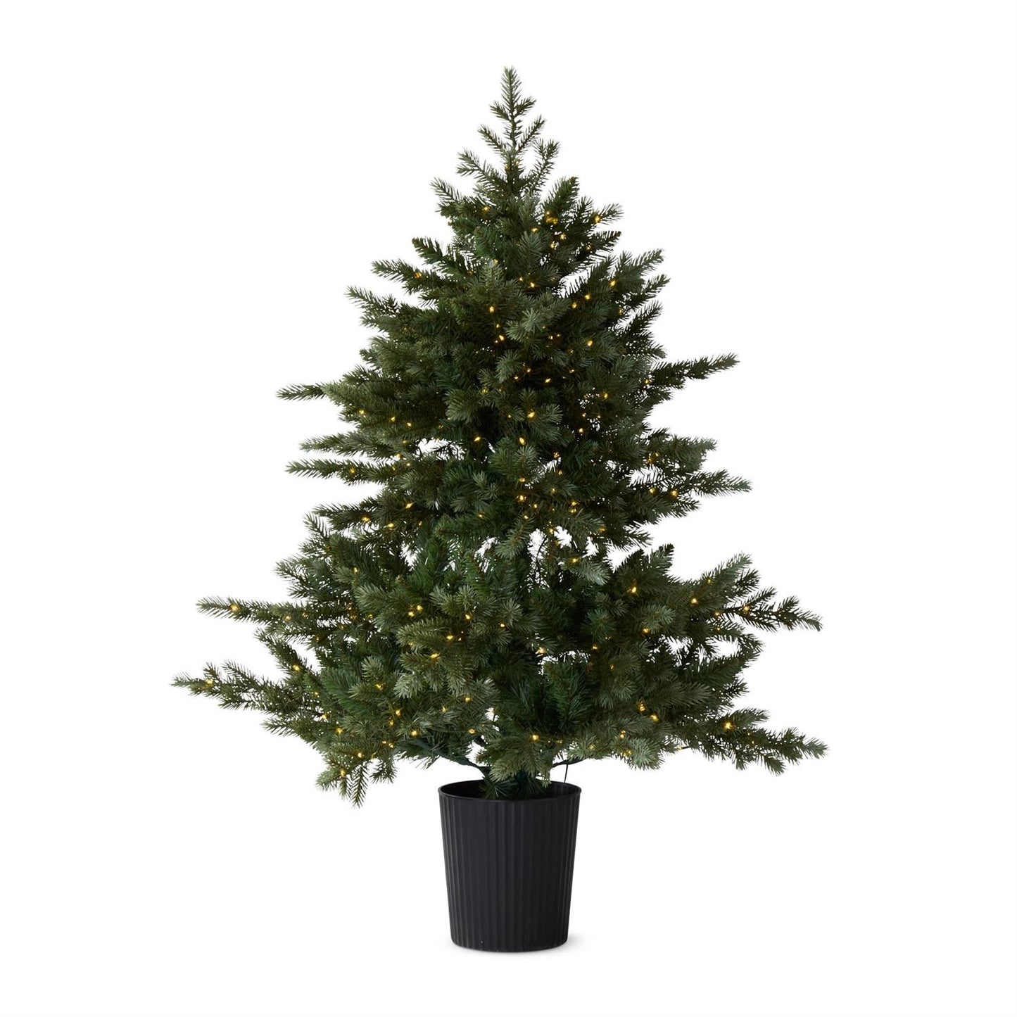 48" LED Pine Tree in Black Pot w/Multi Function Lights