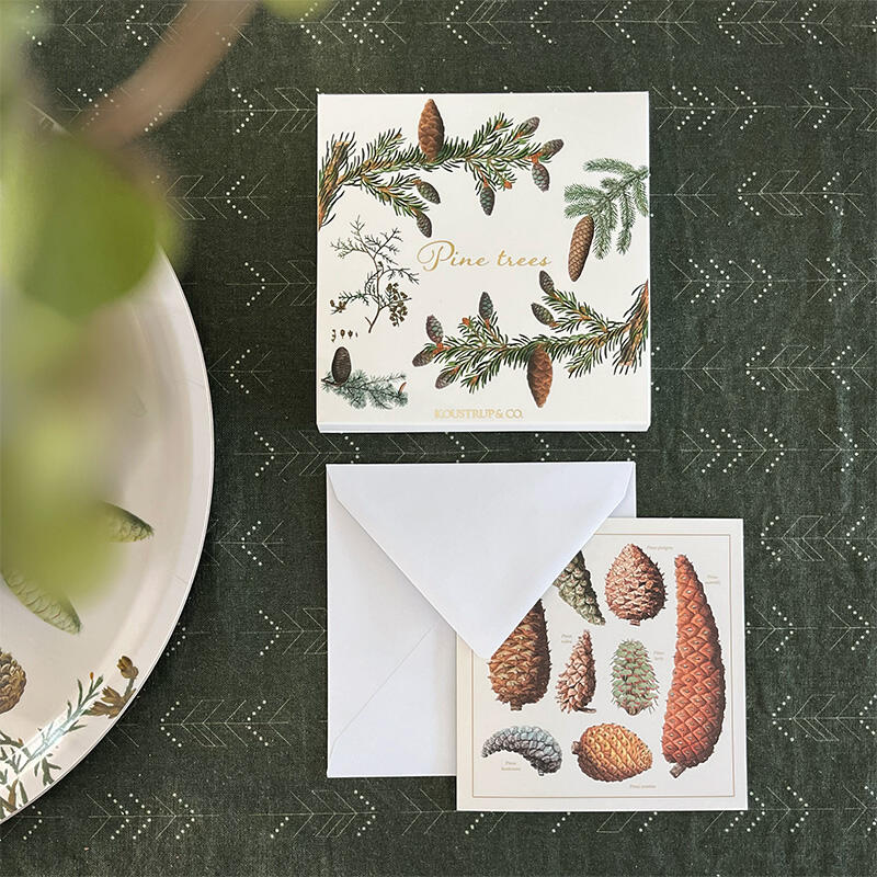 Square Card Folder- Pine Trees