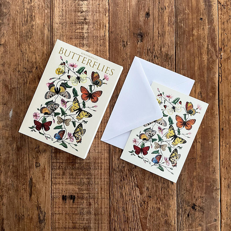 Card Folder- Butterflies 8 Cards w/ Envelopes