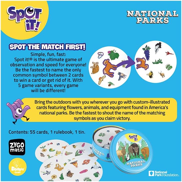 Spot It! National Parks Game