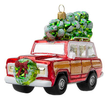 Load image into Gallery viewer, Holiday Jeep Red Ornament