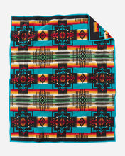 Load image into Gallery viewer, Chief Joseph Blanket, Black, 64x80"