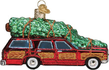 Load image into Gallery viewer, Station Wagon With Tree Ornament