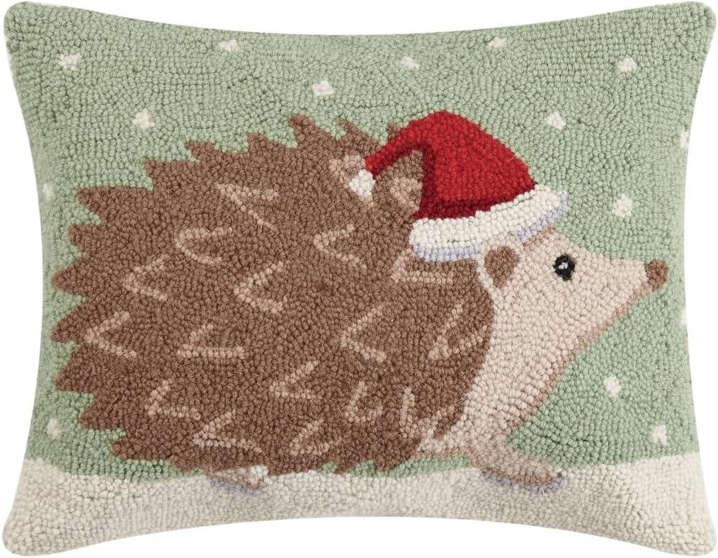 18" x 14" Christmas Hedgehog Pillow