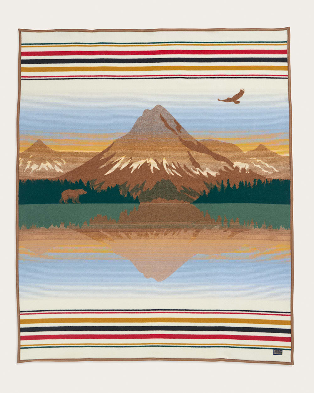 Jacquard Napped Robe / Glacier Peaks