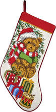 Load image into Gallery viewer, 11" x 18" Teddy Bear Embossed Stocking