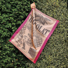 Load image into Gallery viewer, 22“x 30” Tasse De Chocolat Fuchsia Kitchen Towel