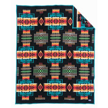 Load image into Gallery viewer, Chief Joseph Blanket, Black, 64x80"