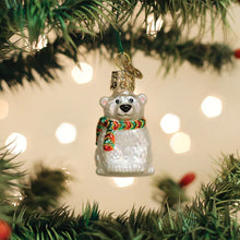 Load image into Gallery viewer, 2" Mini Polar Bear Ornament