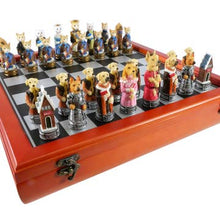 Load image into Gallery viewer, Cats &amp; Dogs Chess Set
