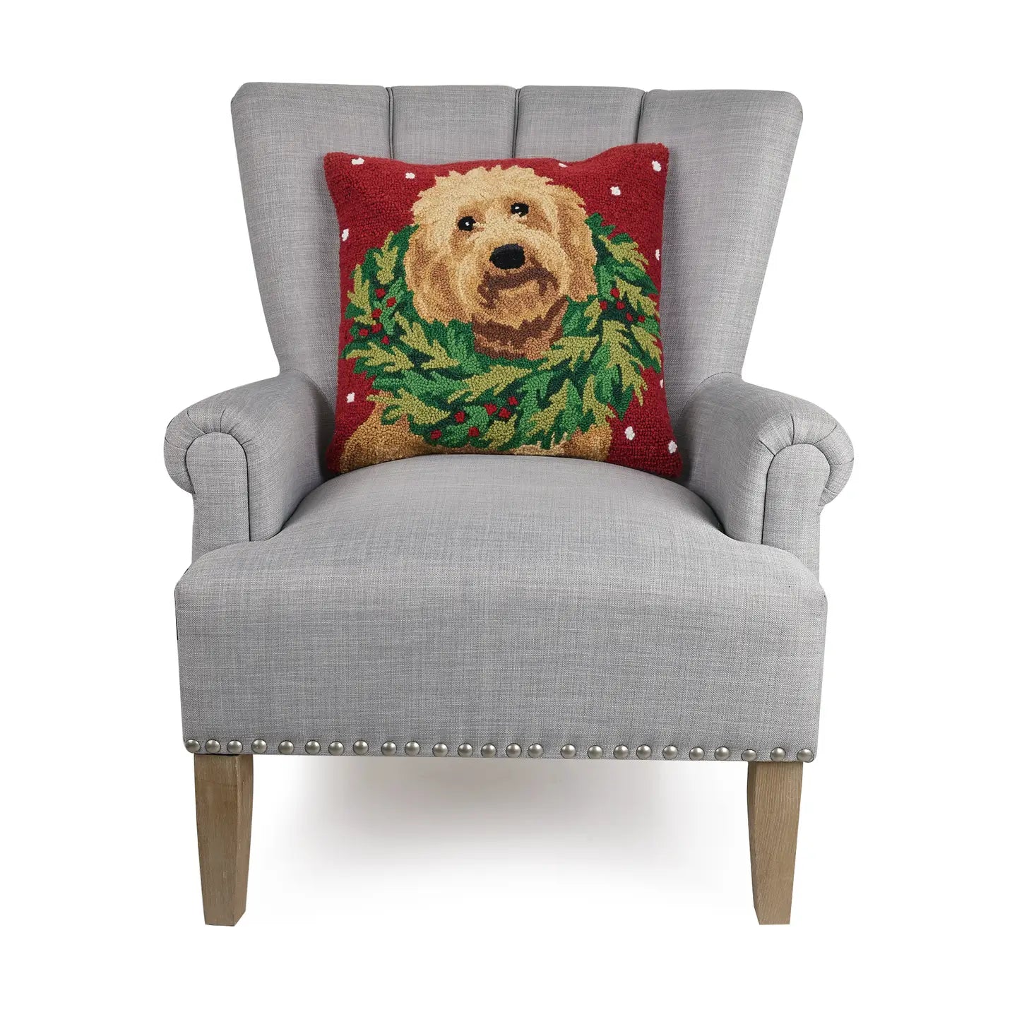 LABRADOODLE W/WREATH HP