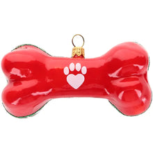 Load image into Gallery viewer, The Best Things in Life are Rescued Dog Bone Ornament