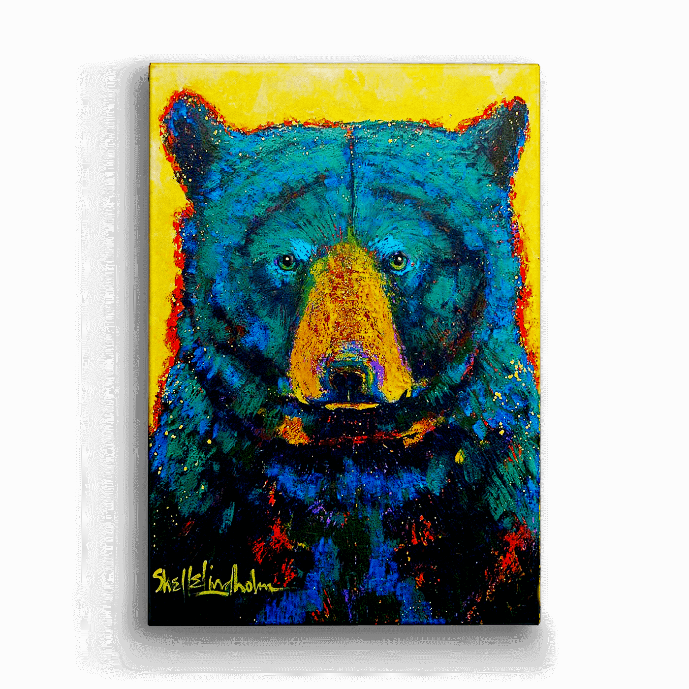 26X37.5 Aurora Bear Metal Art