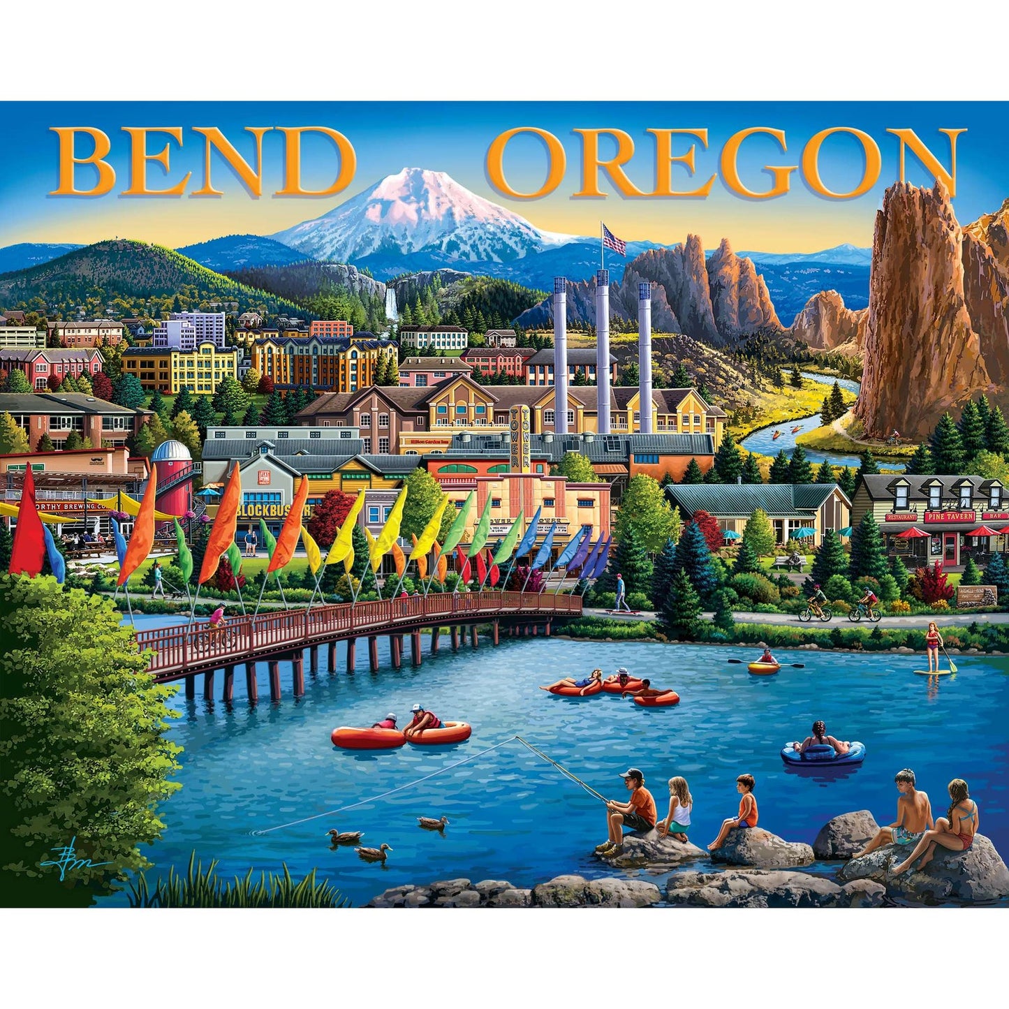 Bend, Oregon by Boardwalk - 500 Piece Traditional Puzzle