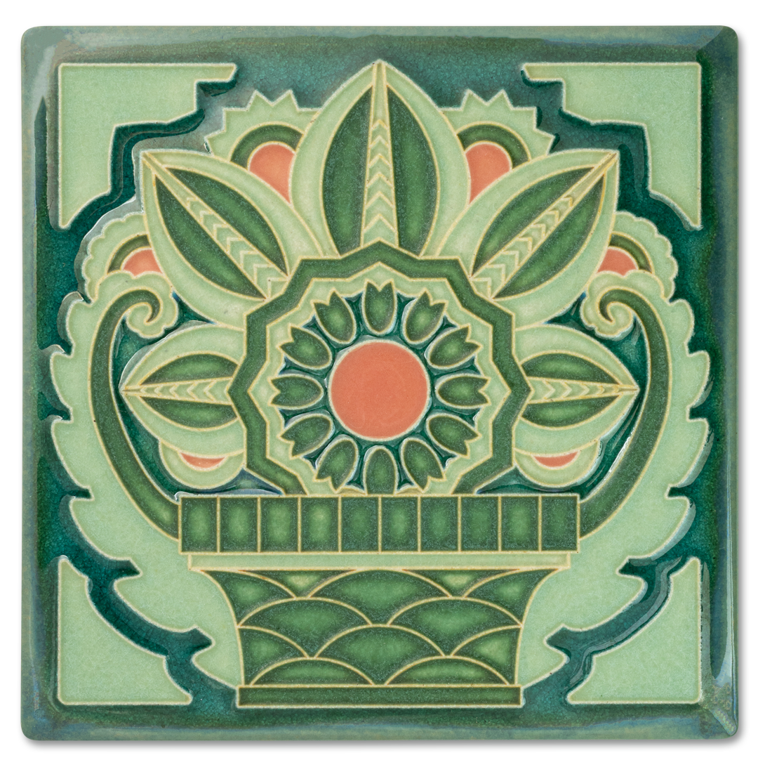 6x6 Beverly Basket, Green