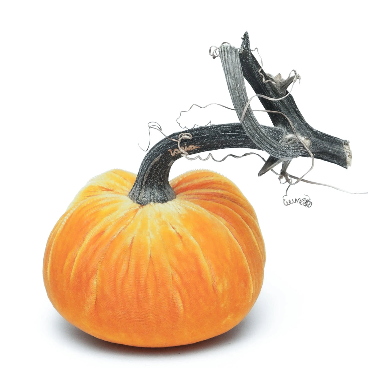 3" Velvet Pumpkin