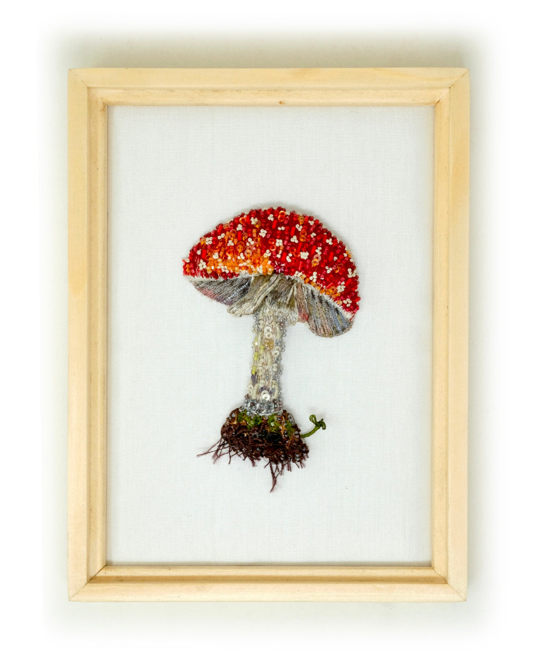 Fly Agaric Mushroom Beaded Art