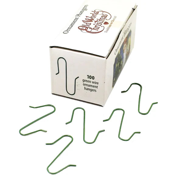 100 Green Ornament Hangers
