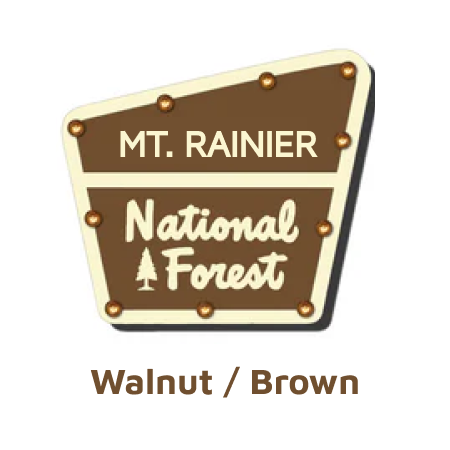 Mt. Rainier National Forest Lighted Sign