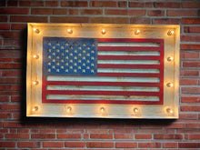 Load image into Gallery viewer, 16"x 26 USA Flag Marquee