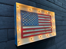 Load image into Gallery viewer, 16"x 26 USA Flag Marquee