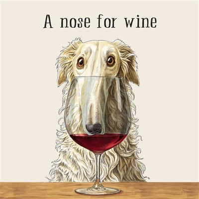 A Nose for Wine Cocktail Napkin - pk/20