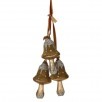 6.5" Triple Glass Mushroom Ornament, Acorn