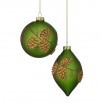 4-6" Glass Clitter Coe Ball/Finial Ornament