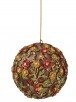 4" Floral Blossom Ball Ornament